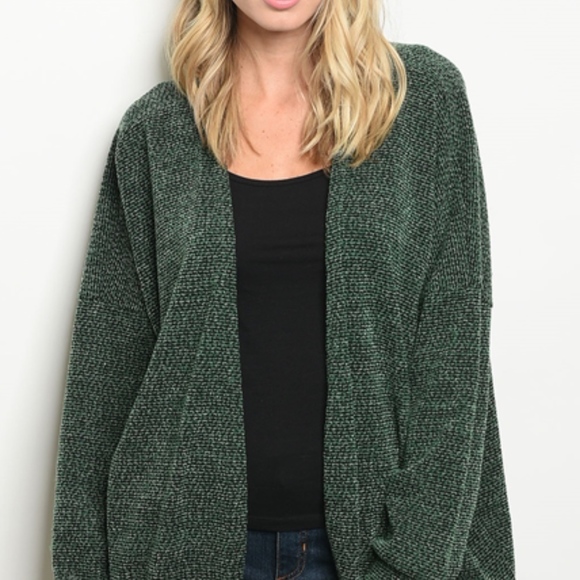 Long sleeve  knit sweater cardigan. - Picture 5 of 6